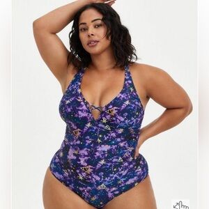 Torrid Harry Potter galaxy 1 piece swimsuit